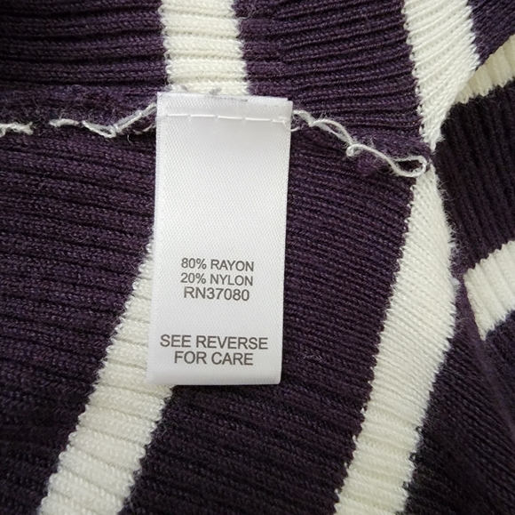 Vintage CATO Women's Striped Sweater - Picture 6 of 6